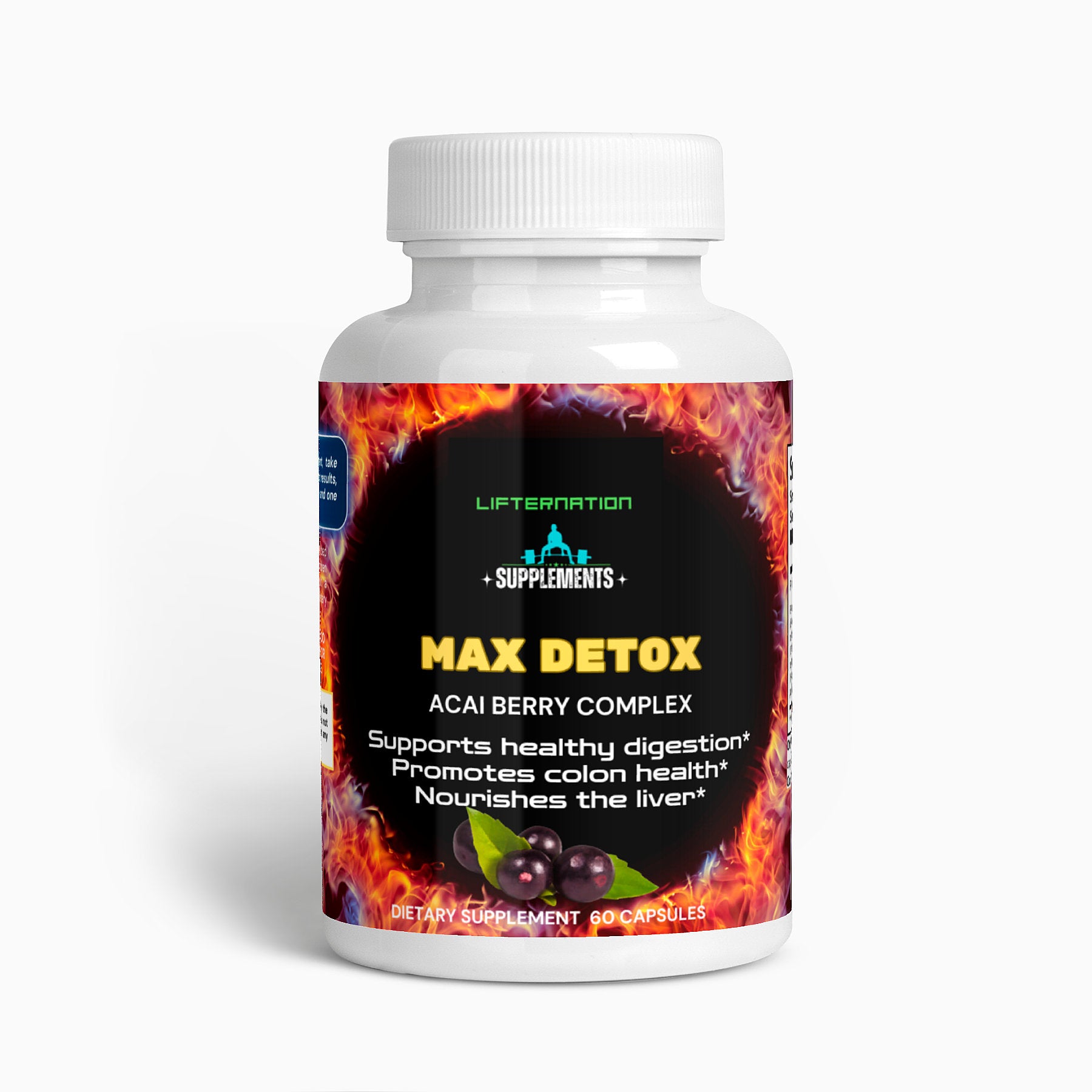LifterNation Max Detox (60 Capsules) Natural Extracts LifterNation Supplements
